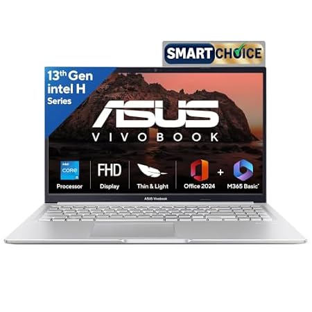 ASUS Vivobook 15, Smartchoice,Intel Corei5 13thGen 13420H, 16GB RAM, 512GB SSD, FHD 15.6", Win11, Office Home'24, M365 B