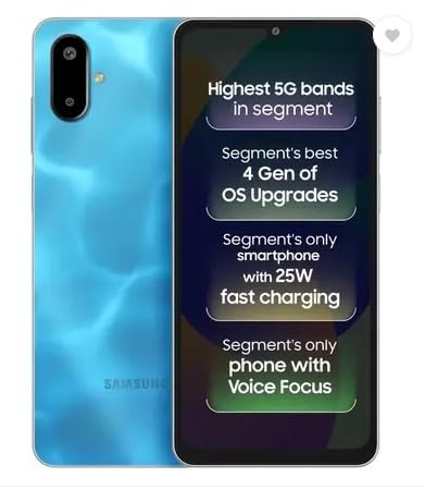 Samsung Galaxy F06 5G, Bahama Blue, 4GB RAM, 128GB Storage
