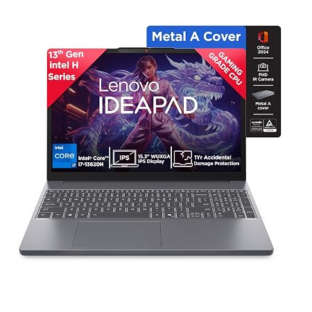 Lenovo IdeaPad Slim 3, 13th Gen Intel Core i7 13620H, 16GB RAM, 512GB SSD