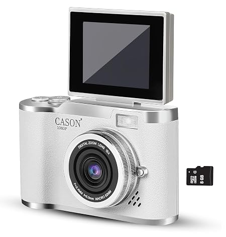 Cason 48MP Digital Camera for Kids & Adults, Real Photo & Video