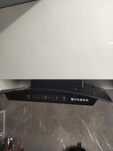 Faber 60 cm 1200 m³/hr Autoclean Curved Chimney| Black Filterless with Oil Collector |8 Yrs Motor & 2Yrs Comprehensive W