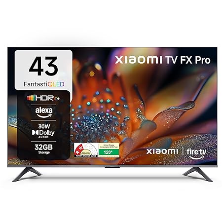 Xiaomi 108 cm (43 inch) FX Pro QLED Ultra HD 4K Smart Fire TV