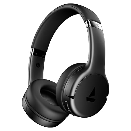 boAt Rockerz 411, 40Ms Low Latency, 40Hrs Battery, 40Mm Drivers, ENx Tech, Stream Ad Free Music via App Support, Bluetoo