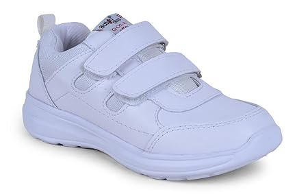 Action School Shoes for Boys & Girls-AGT-52 White-6-Big