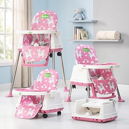 Baybee 4 in 1 Convertible High Chair for Kids, Foldable