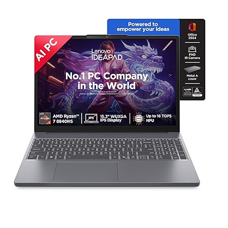 Lenovo IdeaPad Slim 3, AMD Ryzen 7 8840HS, 24GB RAM, 1TB SSD