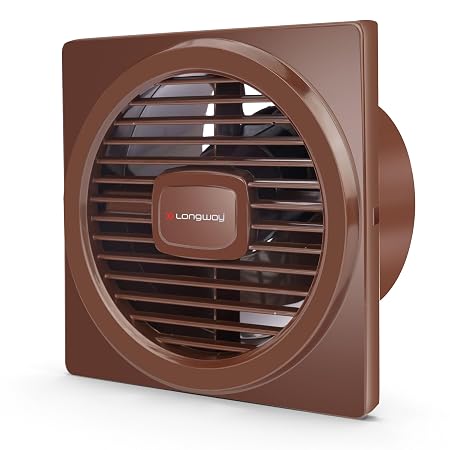 LONGWAY Gusto 6 Inch 150 mm Energy Efficient Exhaust Fan | High Speed Powerful Motor | Noiseless Operation & Easy to Cle