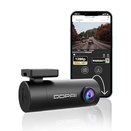 DDPAI Dash Cam for Car, 2K Resolution, with 3MP Camera | Emergency Accident Lock | Wi-Fi & App Control | Night Vision | 140° Wide Angle | Car Dashcam with G-Sensor | Built-in Super Capacitor