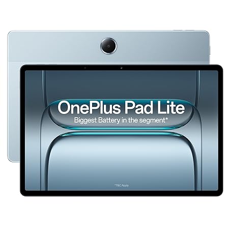 OnePlus Pad Lite with Biggest Battery in Segment 9340 mAh, 11"(27.94 cm) Display with 500 nits Brightness & 11 Hrs of Vi