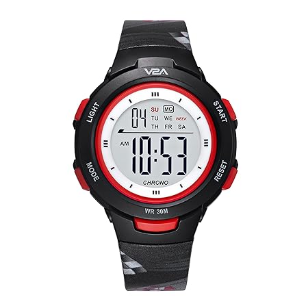 V2A Digital Watch, F1 Cars Theme Sports Watch for Boys & Kids