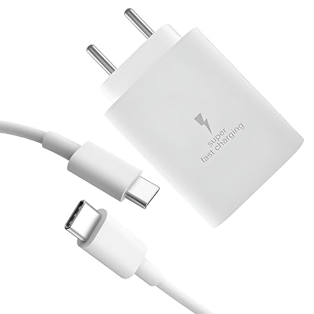 XYKOS 25W Charger with Type-C to C Cable, Compatible with Samsung Galaxy
