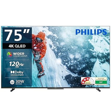 PHILIPS 75 Inch 8100 Series 4K Ultra HD Smart QLED TV