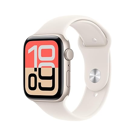 Apple Watch SE 3 GPS 44mm Starlight Aluminium Case with Starlight Sport Band
