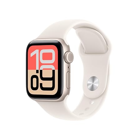 Apple Watch SE 3 GPS + Cellular 40mm Starlight Aluminium Case with Starlight Sport Band
