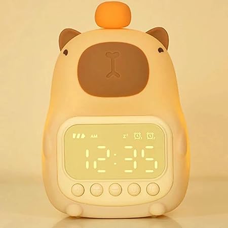 One94Store Bear Shape Digital Alarm Clock with LED Display & Night Light | Snooze, Timer, Temperature | Kids Bedside Clo
