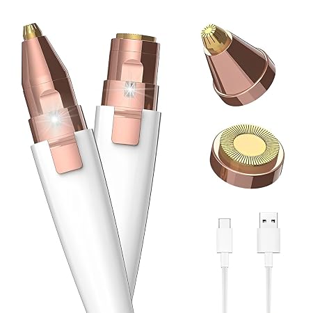 VIFERA 2-in-1 Eyebrow Trimmer for Women, Facial Hair Removal Machine