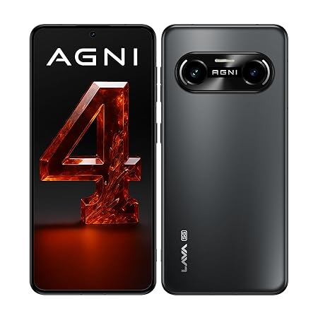 Lava Agni 4 5G, 8GB RAM, 256GB Storage, Phantom Black