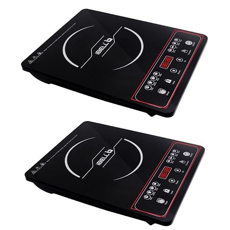iBELL 20YO Induction Cooktop 2000 W (Pack of 2) | Electric Double Induction Stove with Full Touch Control, Auto Shut-Off