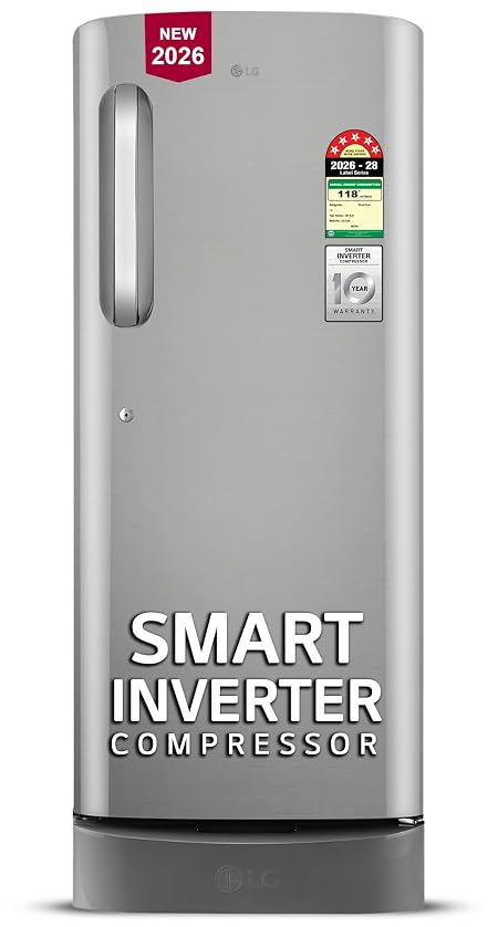 LG 224 L, 5 Star, Smart Inverter, Direct Cool Single Door Refrigerator