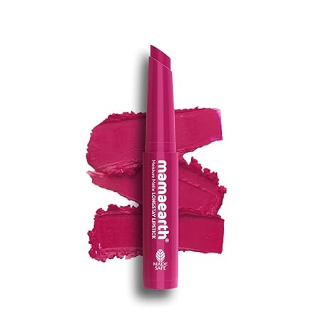 Mamaearth Moisture Matte Longstay Mini Lipstick with Avocado Oil & Vitamin E for 12 Hour Long Stay - 12 Berrylicious Mag