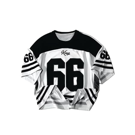 BLACKSTEP Women Oversized Cotton Jersey Tshirt, Loose Fit Streetwear