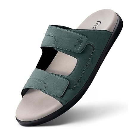 Frido Comfort Dual Strap Sandals for Men with Bounce Back Cushioned Footbed