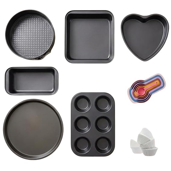 PureBake 8-Piece Bakeware Set, Carbon Steel Non-Stick