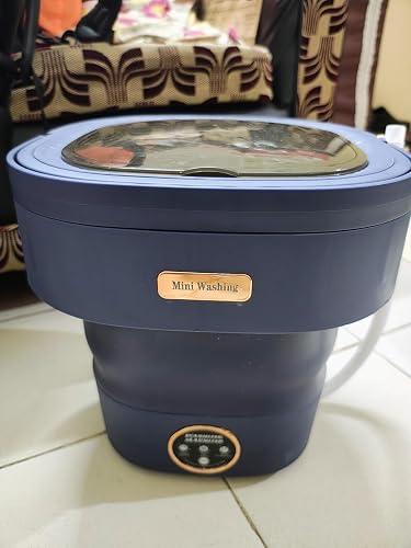 HILEXI Mini Laundry Machine, 1.5L Portable Laundry and Spin