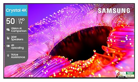 Samsung 50 inches Crystal UHD 4K Samsung Vision AI Smart TV