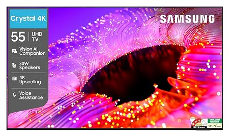 Samsung 55 inches Crystal UHD 4K Samsung Vision AI Smart TV