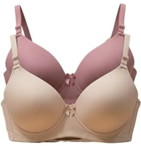 Imsa Moda Women's Nylon Lycra Lightly Padded Full Coverage Wirefree T-Shirt Bra