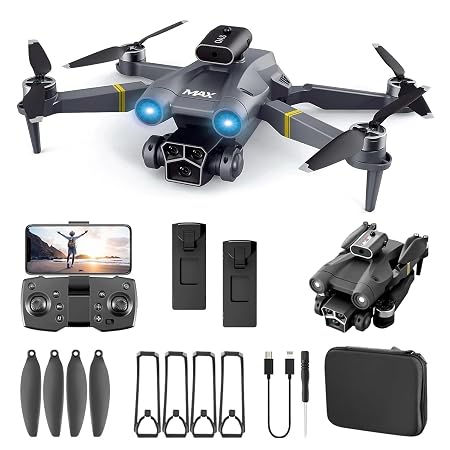 Drones with Camera for Adults 4K, Brushless Motor Drone, 45 Mins Long Flight Time, Beyond-Range Loss Alert
